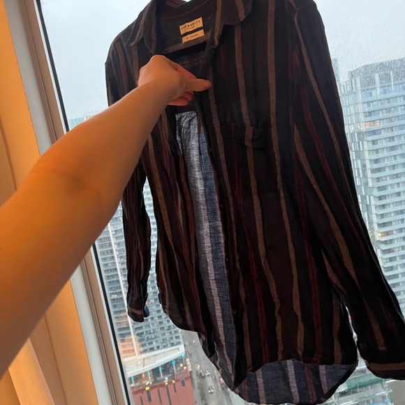 Aritzia Community Relaxed Poplin Linen Shirt - Picture 3 of 4